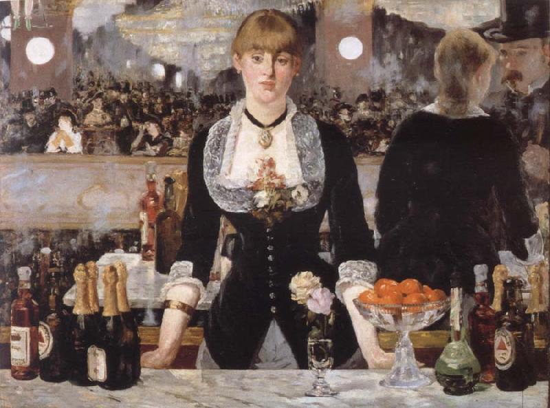 Edouard Manet Bar in the foil-Bergere oil painting image